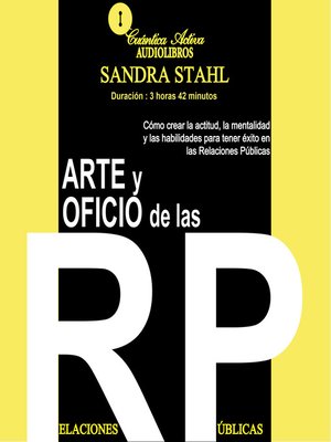 cover image of Arte y oficio de las relaciones públicas